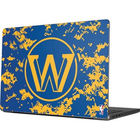 NBA Golden State Warriors Digi Camo Apple MacBook Pro 14-inch Skin
