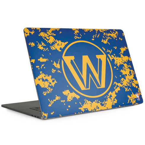 NBA Golden State Warriors Digi Camo MacBook Skins