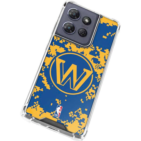 NBA Golden State Warriors Digi Camo Moto G 5G (2025) Clear Case