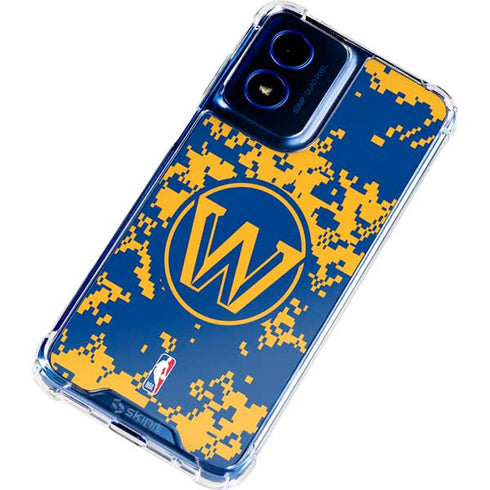 NBA Golden State Warriors Digi Camo Moto G 5G (2024) Clear Case