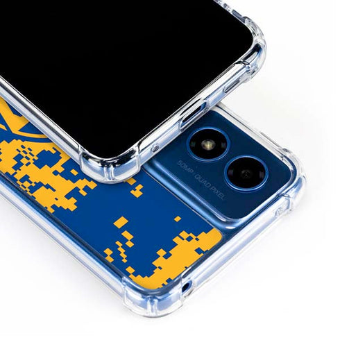 NBA Golden State Warriors Digi Camo Moto G 5G (2024) Clear Case