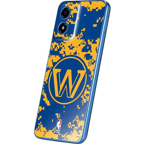 NBA Golden State Warriors Digi Camo Moto G Play 4G (2024) Skin