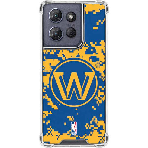 NBA Golden State Warriors Digi Camo Moto G Play 5G (2025) Clear Case