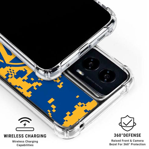 NBA Golden State Warriors Digi Camo Moto G Power 5G (2024) Clear Case