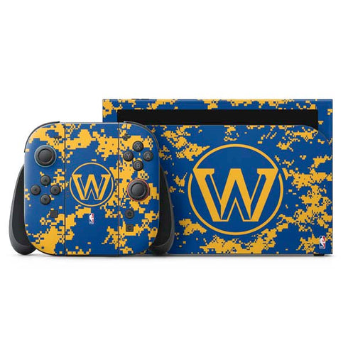 NBA Golden State Warriors Digi Camo Nintendo Skins