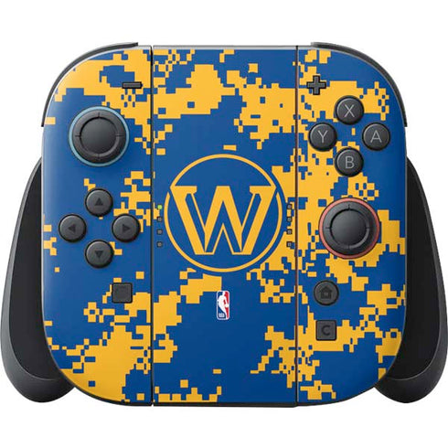 NBA Golden State Warriors Digi Camo Nintendo Skins