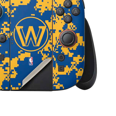 NBA Golden State Warriors Digi Camo Nintendo Switch 2 (2025) Joy-Con Controller Skin