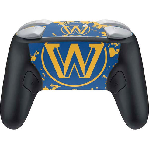 NBA Golden State Warriors Digi Camo Nintendo Switch 2 (2025) Pro Controller Skin