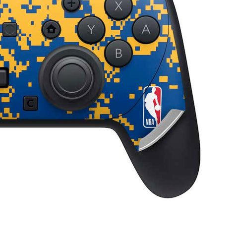 NBA Golden State Warriors Digi Camo Nintendo Switch 2 (2025) Pro Controller Skin