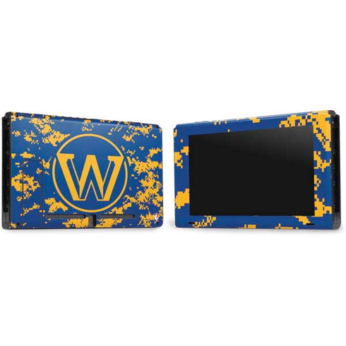 NBA Golden State Warriors Digi Camo Nintendo Switch Bundle Skin
