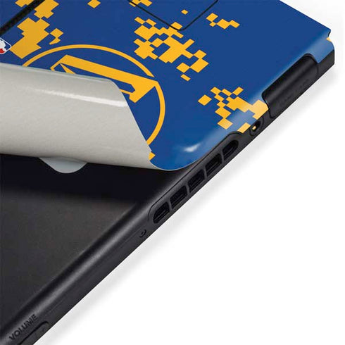 NBA Golden State Warriors Digi Camo Nintendo Switch Bundle Skin