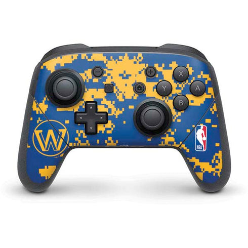 NBA Golden State Warriors Digi Camo Nintendo Skins