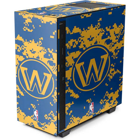 NBA Golden State Warriors Digi Camo NZXT H510 Compact ATX Mid-Tower Case Skin
