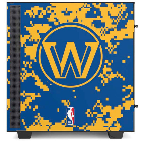 NBA Golden State Warriors Digi Camo NZXT H510 Compact ATX Mid-Tower Case Skin