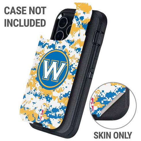 NBA Golden State Warriors Digi Camo Otterbox Defender iPhone Skin