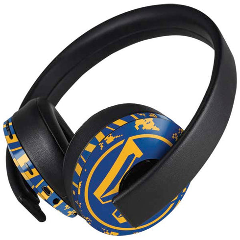 NBA Golden State Warriors Digi Camo PlayStation 4 Gold Wireless Headset Skin