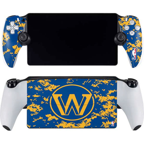 NBA Golden State Warriors Digi Camo PlayStation Portal Remote Player Skin