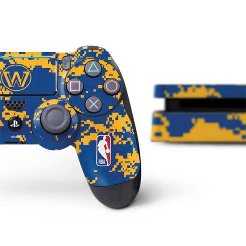 NBA Golden State Warriors Digi Camo PS4 Slim Bundle Skin