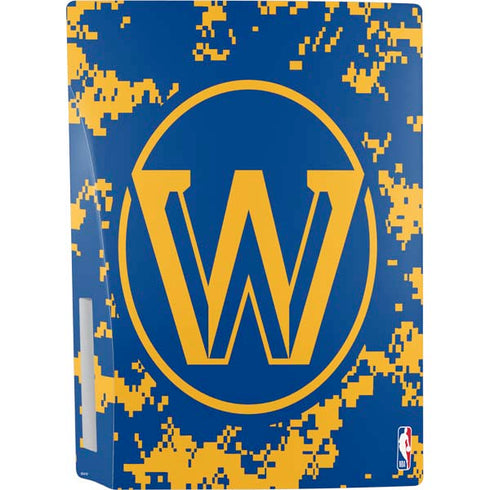 NBA Golden State Warriors Digi Camo PS5 Console Skin