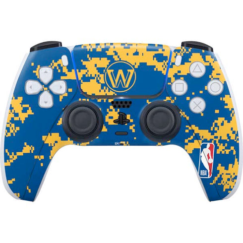 NBA Golden State Warriors Digi Camo PlayStation PS5 Skins