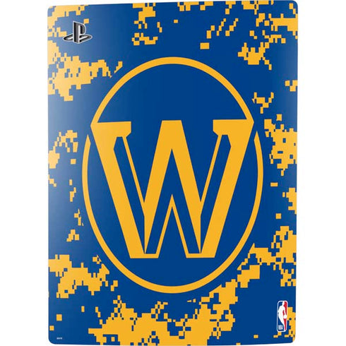NBA Golden State Warriors Digi Camo PS5 Digital Edition Console Skin