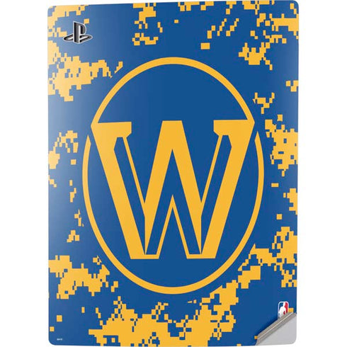 NBA Golden State Warriors Digi Camo PS5 Digital Edition Console Skin