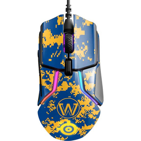 NBA Golden State Warriors Digi Camo SteelSeries Rival 600 Gaming Mouse Skin