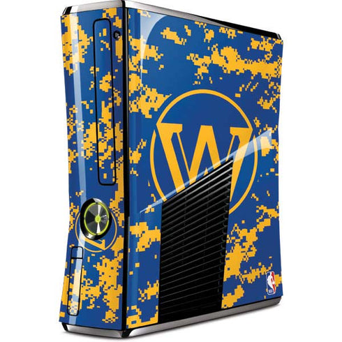 NBA Golden State Warriors Digi Camo Xbox 360 Slim (2010) Skin