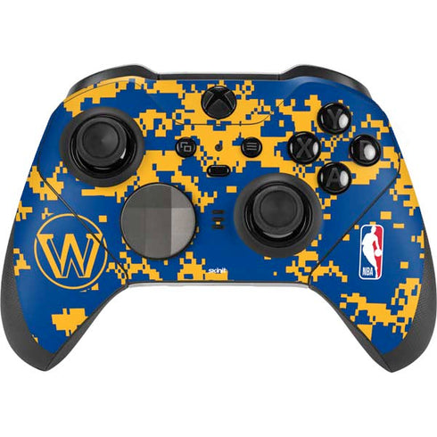 NBA Golden State Warriors Digi Camo Xbox Elite Wireless Controller Series 2 Skin