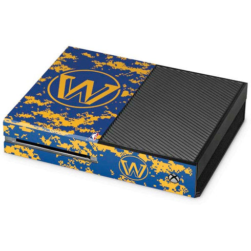 NBA Golden State Warriors Digi Camo Xbox One Console Skin
