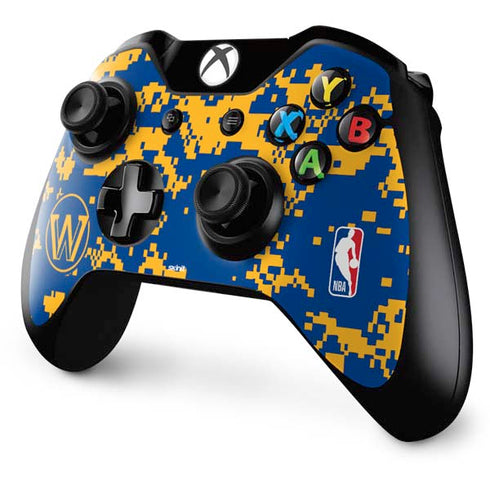 NBA Golden State Warriors Digi Camo Xbox One Controller Skin
