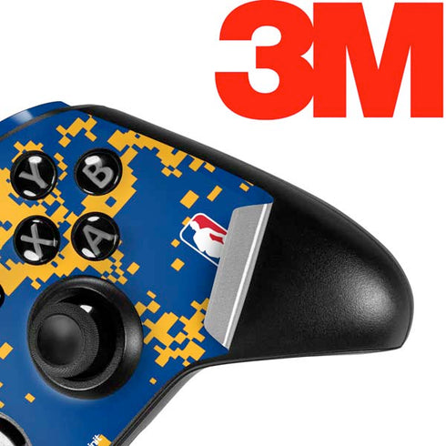 NBA Golden State Warriors Digi Camo Xbox One Elite Controller Skin