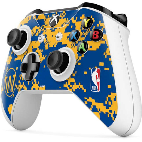 NBA Golden State Warriors Digi Camo Xbox One S All-Digital Edition Bundle Skin
