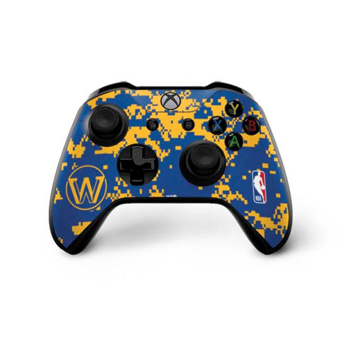 NBA Golden State Warriors Digi Camo Xbox One X Bundle Skin