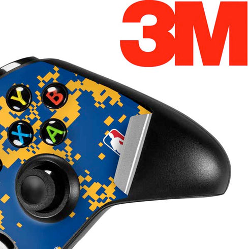 NBA Golden State Warriors Digi Camo Xbox One X Controller Skin