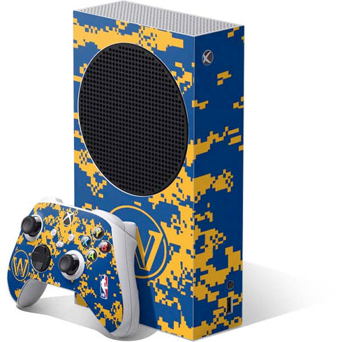 NBA Golden State Warriors Digi Camo Xbox Series S Bundle Skin