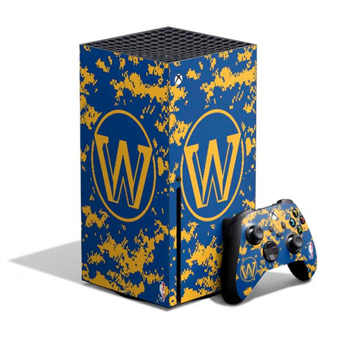 NBA Golden State Warriors Digi Camo Xbox Series X Bundle Skin