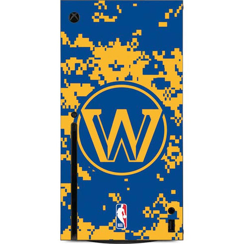 NBA Golden State Warriors Digi Camo Xbox Series X Console Skin
