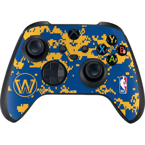 NBA Golden State Warriors Digi Camo Xbox Series X Controller Skin
