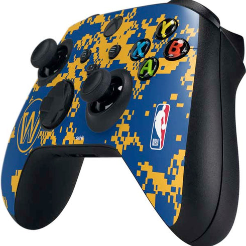 NBA Golden State Warriors Digi Camo Xbox Series X Controller Skin