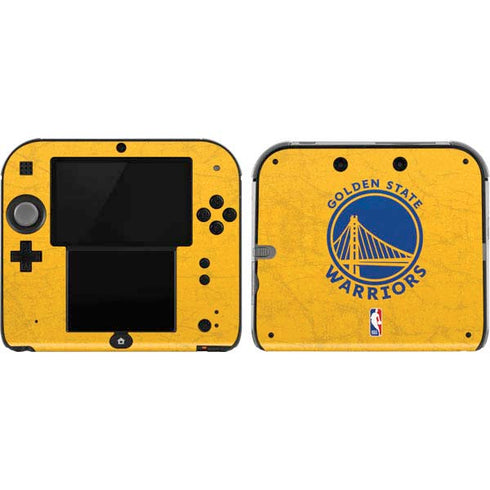 NBA Golden State Warriors Distressed Nintendo 2DS Skin