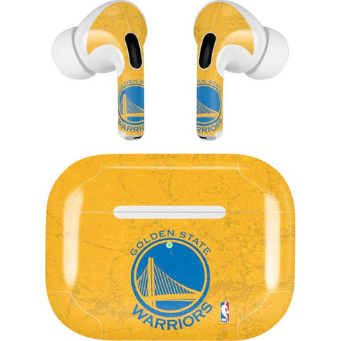 NBA Golden State Warriors Distressed AirPods Pro 2nd Gen Skin