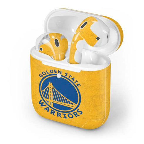 NBA Golden State Warriors Distressed Apple AirPods 2 Skin