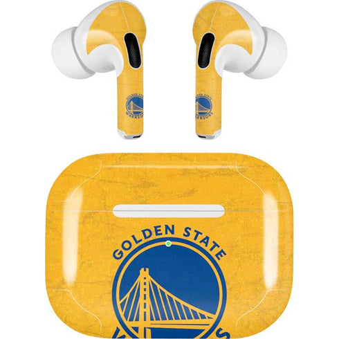 NBA Golden State Warriors Distressed Apple AirPods Pro Skin