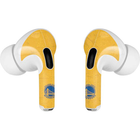 NBA Golden State Warriors Distressed Apple AirPods Pro Skin