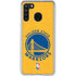 NBA Golden State Warriors Distressed Galaxy A21 Clear Case