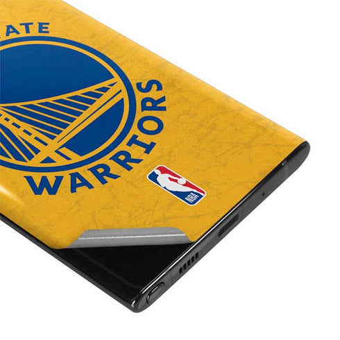 NBA Golden State Warriors Distressed Galaxy Note 10 Plus Skin