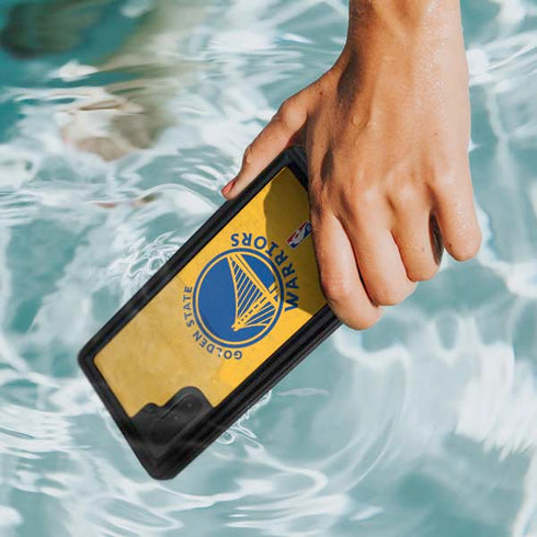 NBA Golden State Warriors Distressed Galaxy Note 10 Waterproof Case