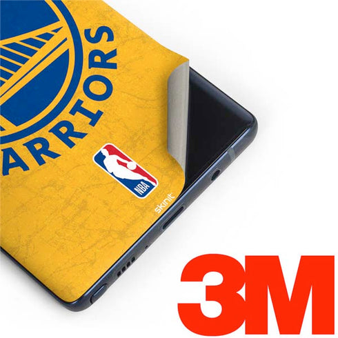 NBA Golden State Warriors Distressed Galaxy Note 9 Skin