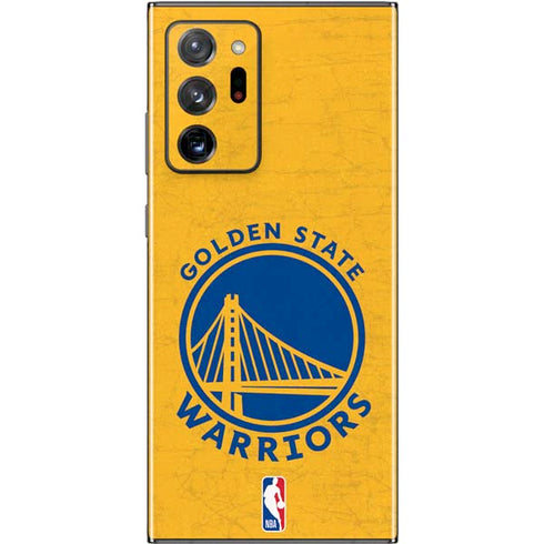NBA Golden State Warriors Distressed Galaxy Note20 Ultra 5G Skin